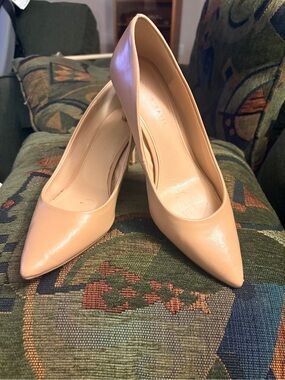 Kelly & Katie Nude Pointed-Toe Pumps
